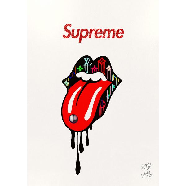 Supreme（シュプリーム） Star Design ポスター A4サイズ アート