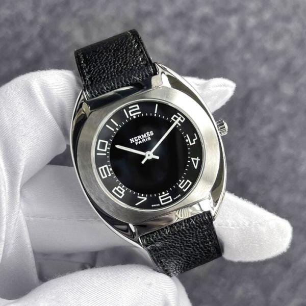 HERMES（エルメス） 【純正BOX】HERMES エスパス ES1.710 黒文字盤