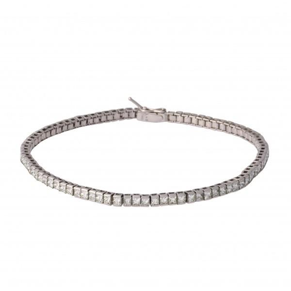 プラチナ850 ダイヤモンド テニス ブレスレット : ジェムキャッスル
