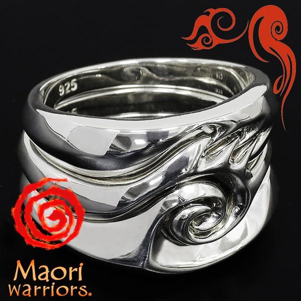 Maori マオリウォリアーズ リング メンズ ブランド 指輪 シルバー 3連
