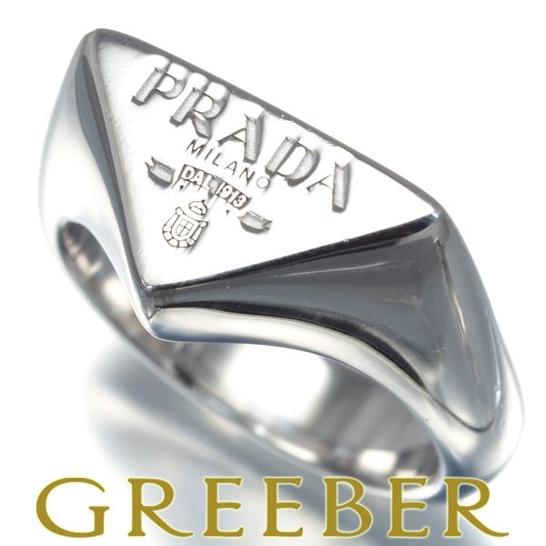 PRADA（プラダ） リング トライアングル ロゴ 15号 シルバー 925 指輪