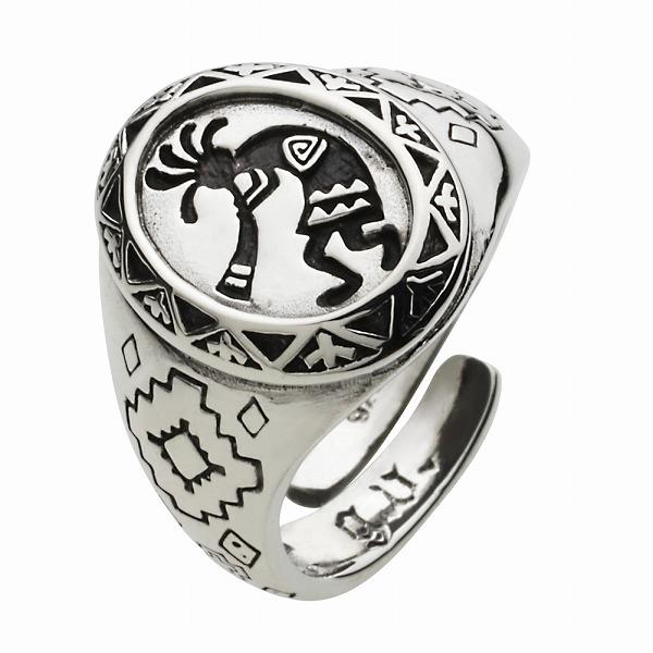 シルバーリング 指輪 メンズ ココペリ ネイティブ インディアン