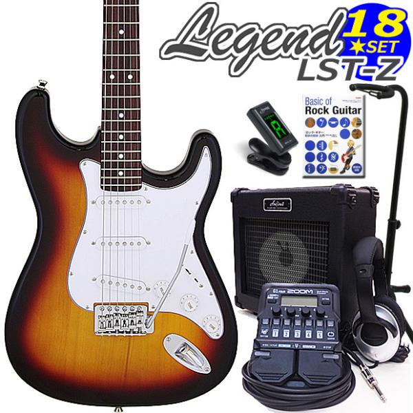 Aria Proll エレキギター 初心者 セット ZOOM G1Four付 LST-Z/3TS