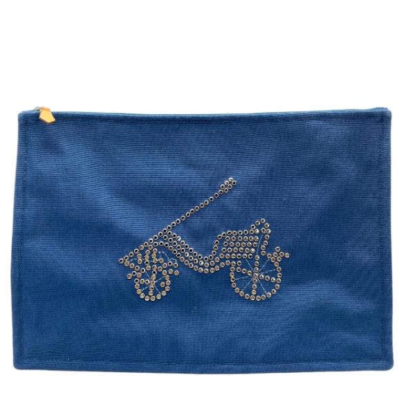 HERMES（エルメス） プティ・デュック コットン デザイン ポーチ