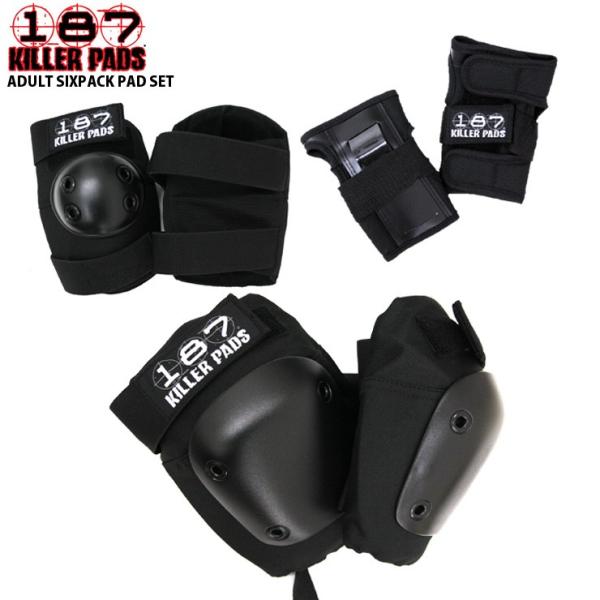 187 KILLER ADULT SIXPACK PAD SET BLK キラーパッド 男女兼用