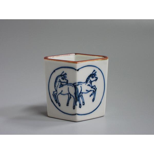 染付菱馬蓋置 橋本龍岳造 共箱 : 茶道具商 越中屋 - 通販 - Yahoo