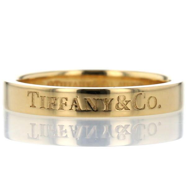 TIFFANY&Co. ティファニー K18YG イエローゴールド フラットバンド
