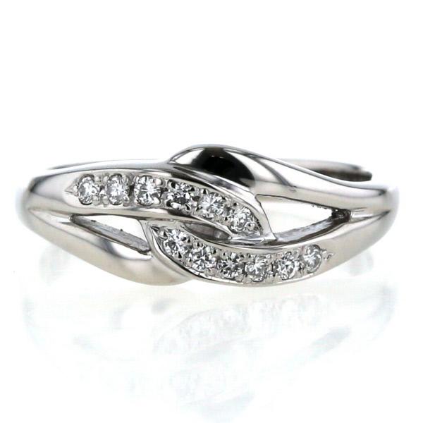 POLA ポーラ Pt900 プラチナ リング ダイヤモンド 0.12ct クロス