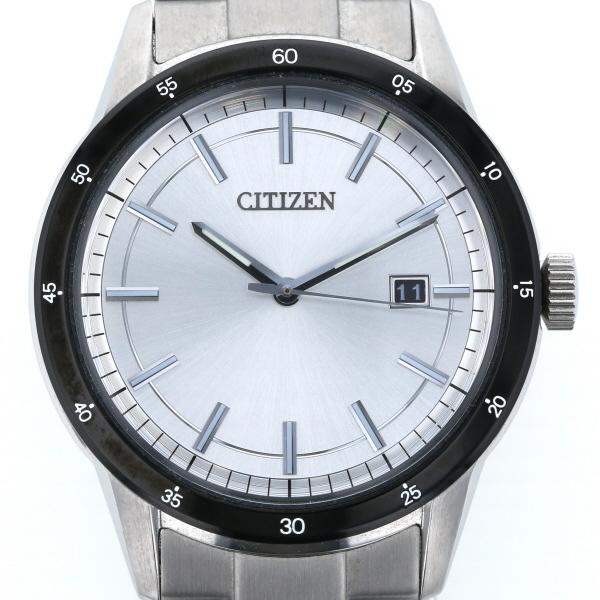 シチズン CITIZEN エコドライブ J810-S083478 ソーラー シルバー 文字