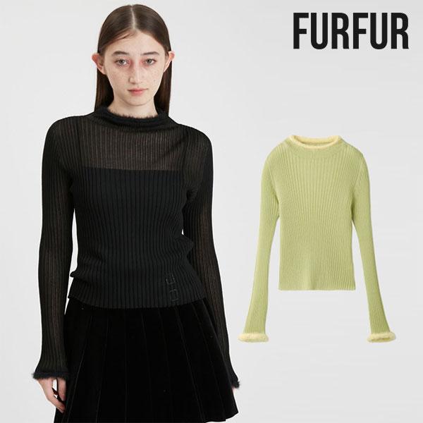 FURFUR（ファーファー） SALE30%OFF トップス 24秋冬 フェザートリム
