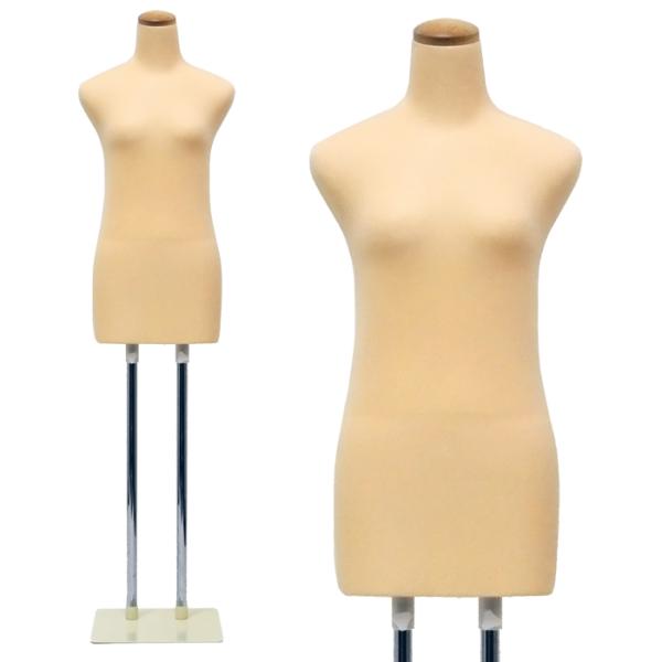 和装ボディ 腕なし ベージュ スチール台 国産 日本産 着付けトルソー