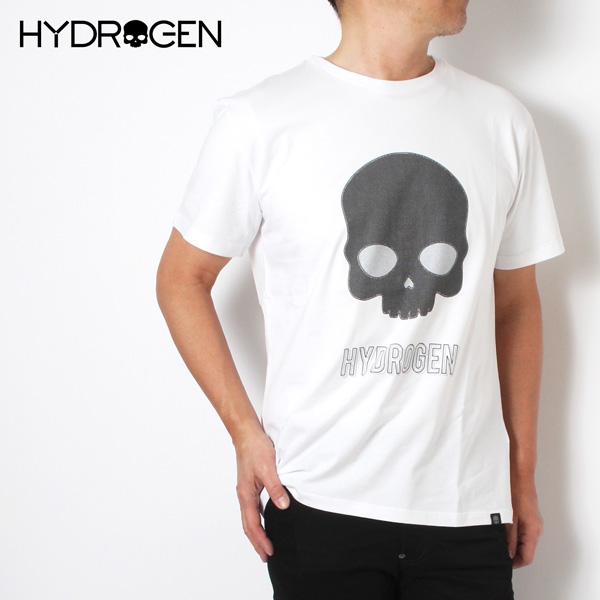 HYDROGEN（ハイドロゲン） メンズ 刺しゅうデザインプリントスカル T