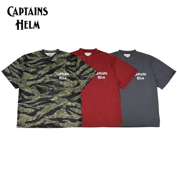 Captains Helm（キャプテンズヘルム） #HENLEY NECK MESH TEE/ヘンリー