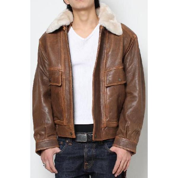 フリーダムレザー 革ジャン レザージャケット ムートン襟付ボマー