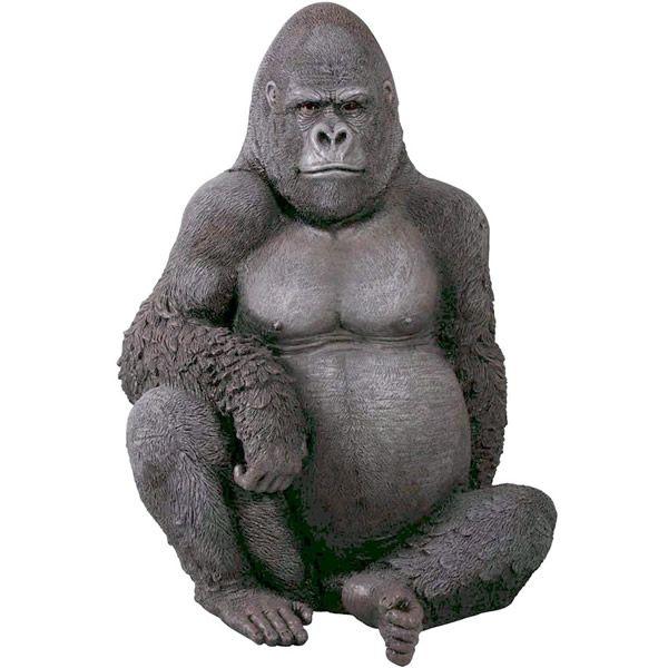 悠然たるゴリラ FRPアニマルオブジェ 即納可 : 日本最大級のFRP造形物