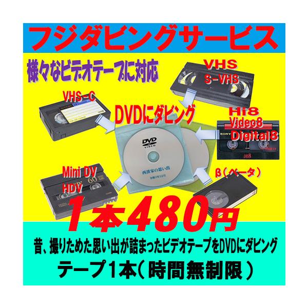 30本以上のご注文限定 VHS MiniDV 8mm 8ミリ Hi8 β ベータ 等で撮影