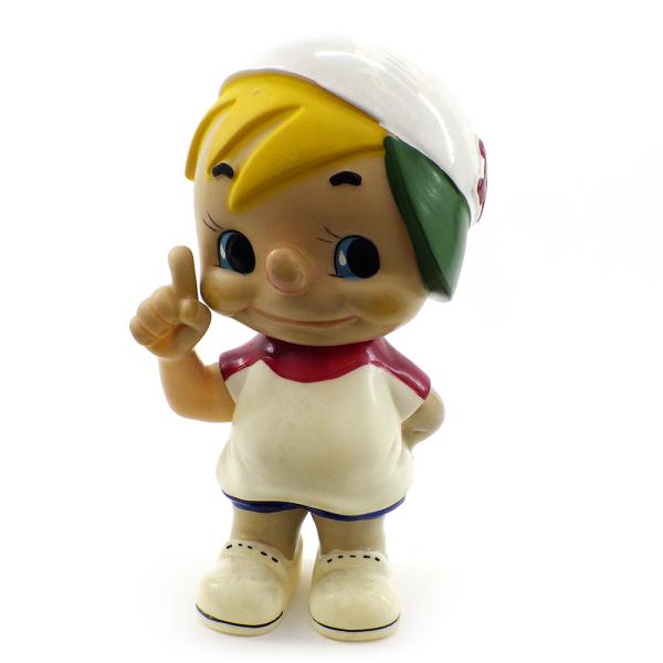 日清食品 出前一丁 ちびっこ ソフビ人形 高さ15.5cm 昭和レトロ