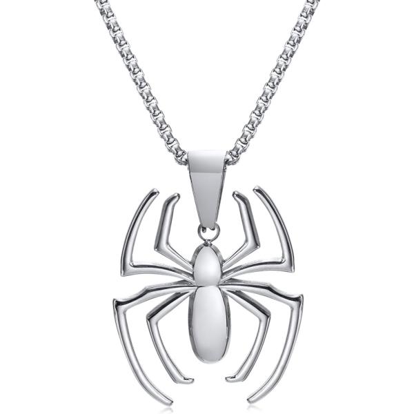 並行輸入品】スパイダーペンダントネックレス ステンレススチール