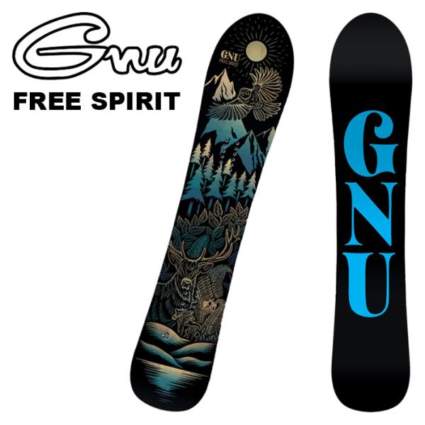 GNU グヌー スノーボード 板 FREE SPIRIT 24-25 モデル WOMENS : FUSO