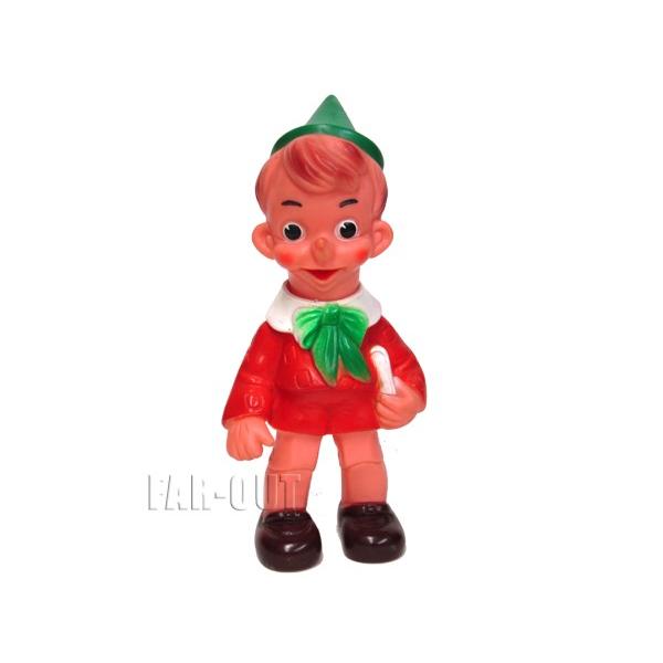 ピノキオ 本を持つ ソフトビニール フィギュア ドール 人形