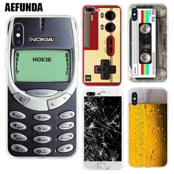 iPhoneX iPhoneXS ソフト ケース 面白い レトロ ゲーム 懐かしい 人気