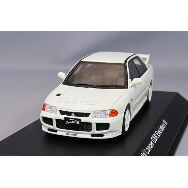 京商 1/43 三菱 ランサーエボリューション III ホワイト : キッド