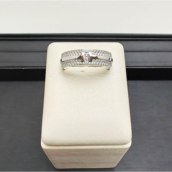 TIFFANY&Co.（ティファニー） 中古品 K18 Tワイドパヴェダイヤ リング