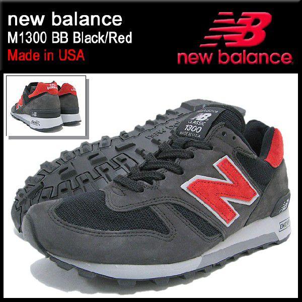 New Balance（ニューバランス） スニーカー M1300 BB Black/Red メイド