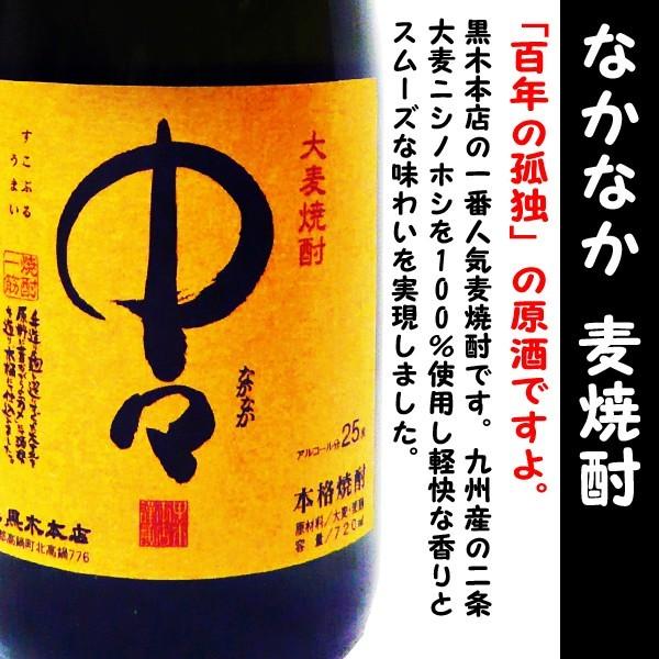 百年の孤独 焼酎 中々 麦 25度 720ml (なかなか) 黒木本店の一番人気麦