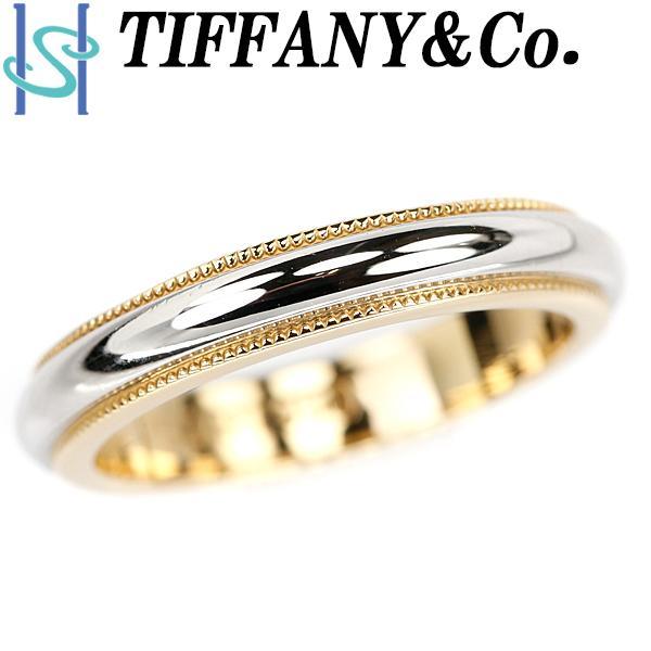TIFFANY&Co.（ティファニー） ミルグレインバンドリング K18YG Pt950