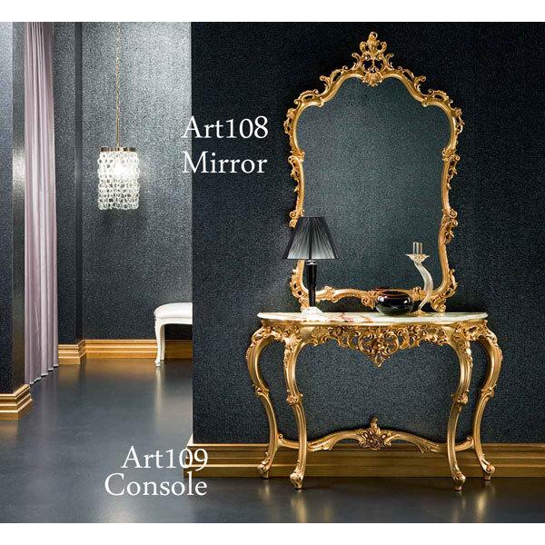 イタリア製 SILIK シリックArt.108ウォールミラー ロココ様式輸入家具