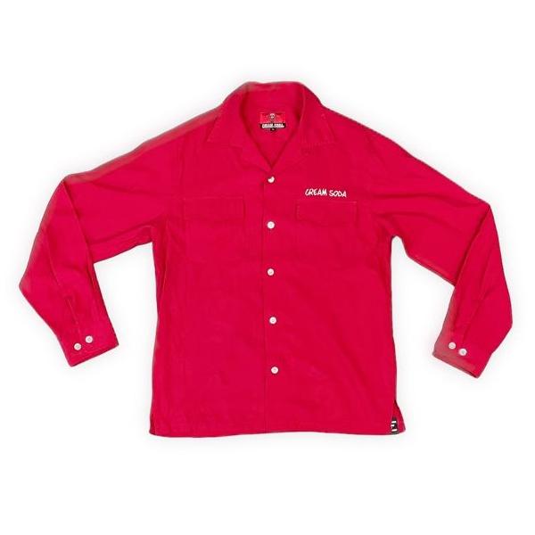 クリームソーダ（CREAM SODA） 長袖 シャツ オープンカラー 開襟