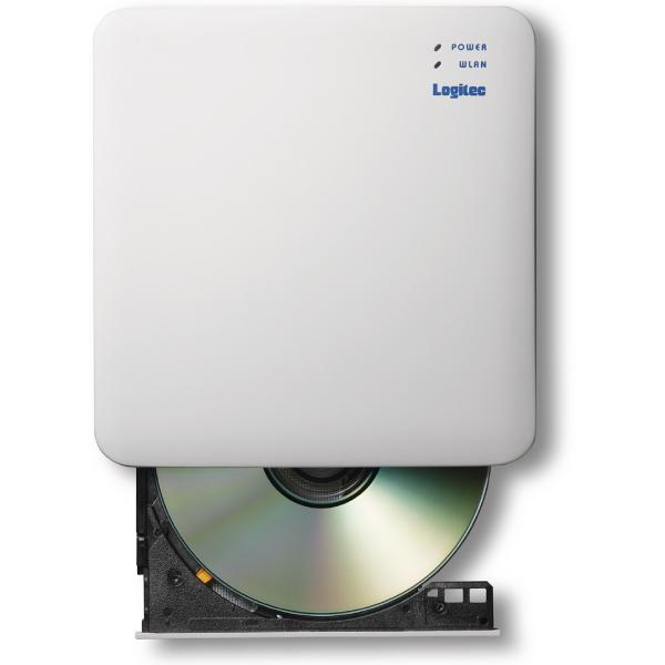 ロジテック Logitec スマホ用CD録音ドライブ/Wi-Fi対応/2.4GHz/iOS