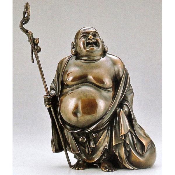 布袋様の置物 歓喜布袋 山吹色 高岡銅器通販／送料無料 : 檜屋美術館
