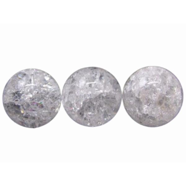 天然石 パワーストーン 67242 今月の半額 わけあり クラック水晶 14mm