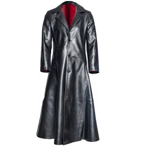 レザートレンチコート メンズ チェスターコート 革ジャン 皮ジャケット