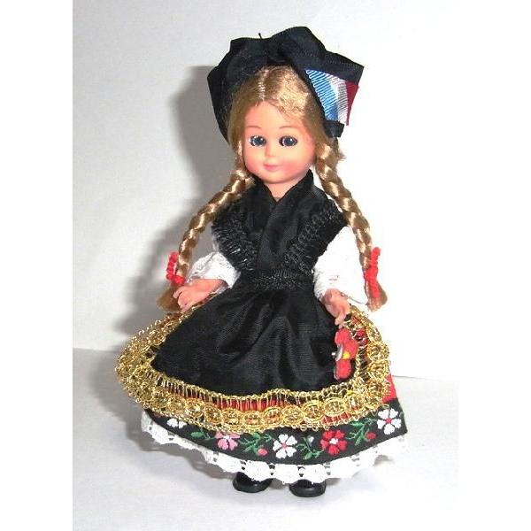フランス人形民族衣装14cm“和みます癒されます可愛い表情 : ヨーロッパ