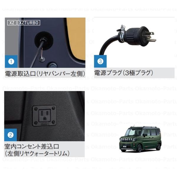 スペーシア 外部電源ユニット「スズキ純正用品」スペーシアギア MK54S