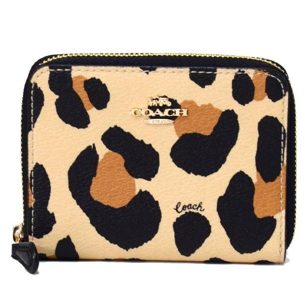 COACH（コーチ） 財布 コーティングキャンバス アニマル レオパード