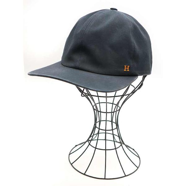 HERMES（エルメス） Texas Dream ロゴ刺繍キャップ ブルー L