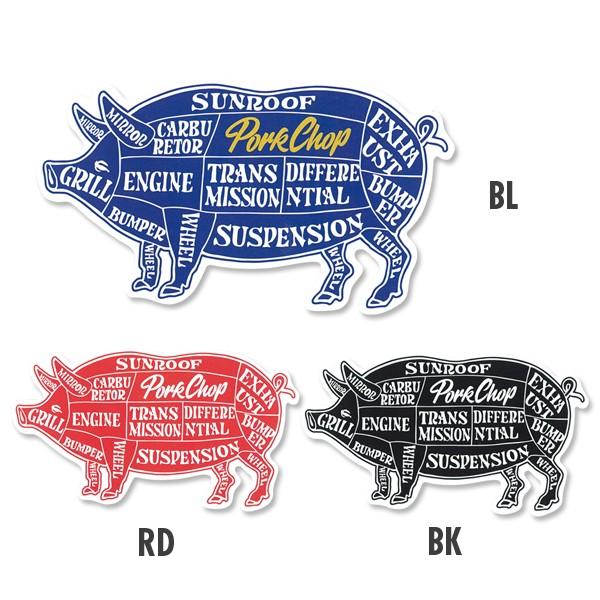 ポークチョップ PORKCHOP PORK ステッカー : MOONEYES - 通販 - Yahoo