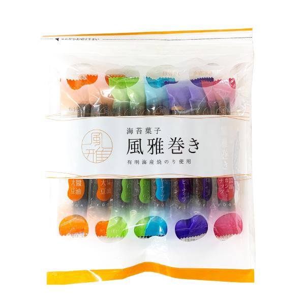 風雅巻き12本ミックスパック 単品 国産 豆菓子 焼海苔 熊本県 おつまみ