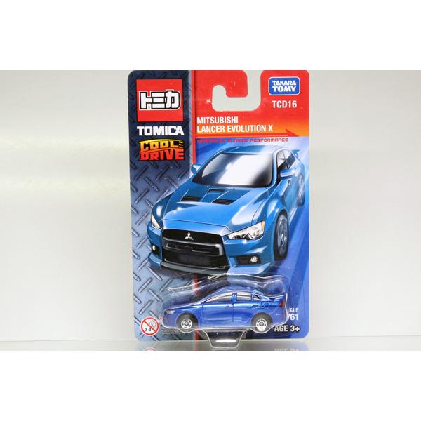 トミカ TCD16 三菱 ランサー エボリューション X (青) TOMICA COOL