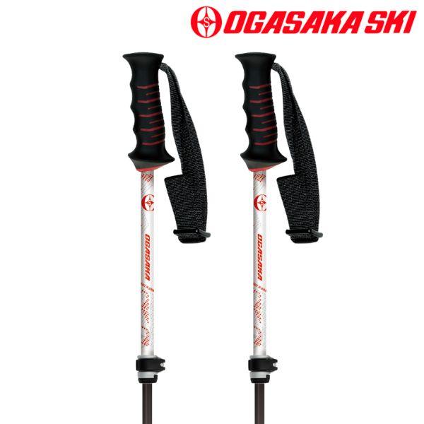 OGASAKA（オガサカ） サイズ調整式 ストック スキーポール ホワイト 95