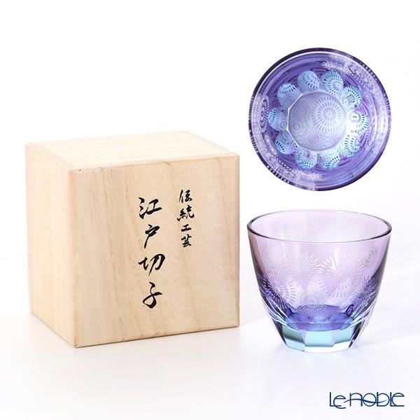 GLASS-LAB グラス・ラボ 江戸切子 砂切子 花火 水面 ぐい呑み S-103