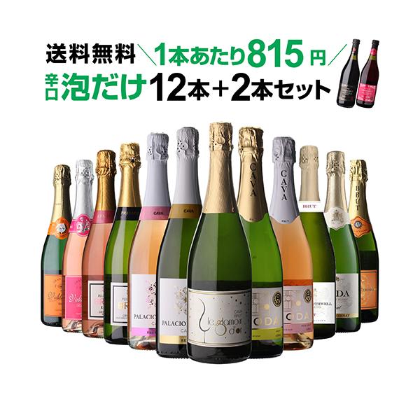 8,026円OFF 41%OFF スパークリングワイン セット 辛口 12本 +2本 750ml