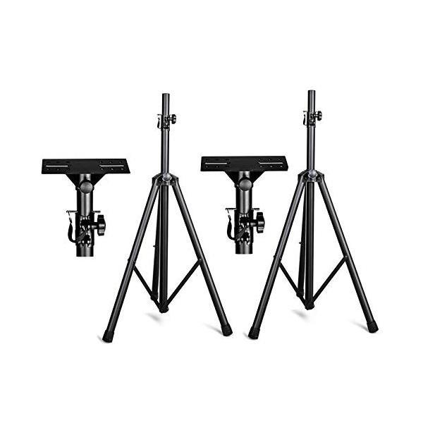 BQKOZFIN 2本セット スピーカースタンド 高さ100~200cm調節可能