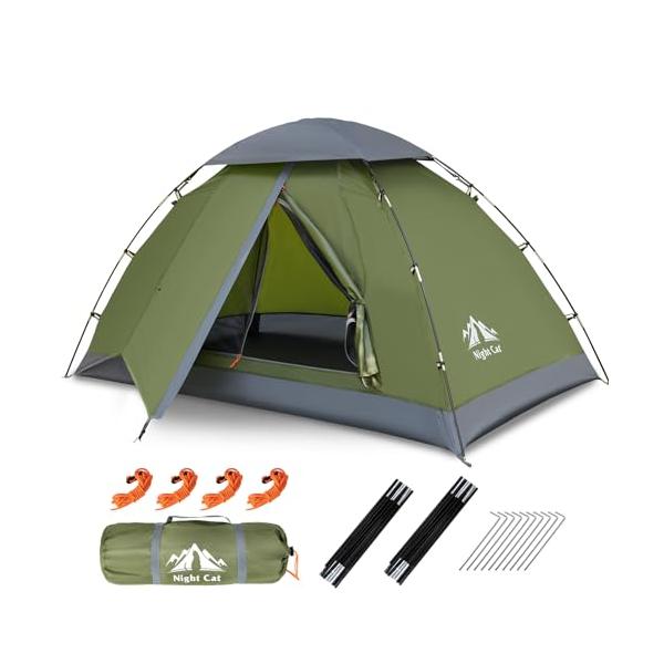 Night Cat 1人用テント ソロキャンプ 2人用テント 超軽量テント