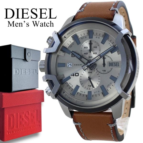 DIESEL（ディーゼル） 腕時計 メンズ レザー ビッグフェイス
