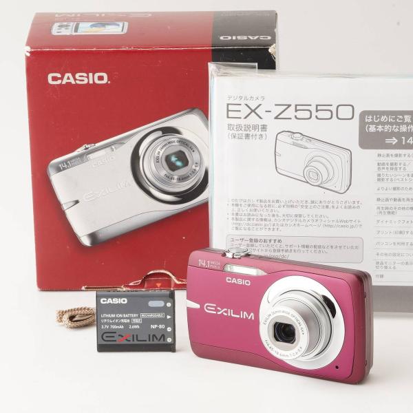 CASIO（カシオ） Casio EXILIM EX-Z550 レッド 4x 光学ズーム